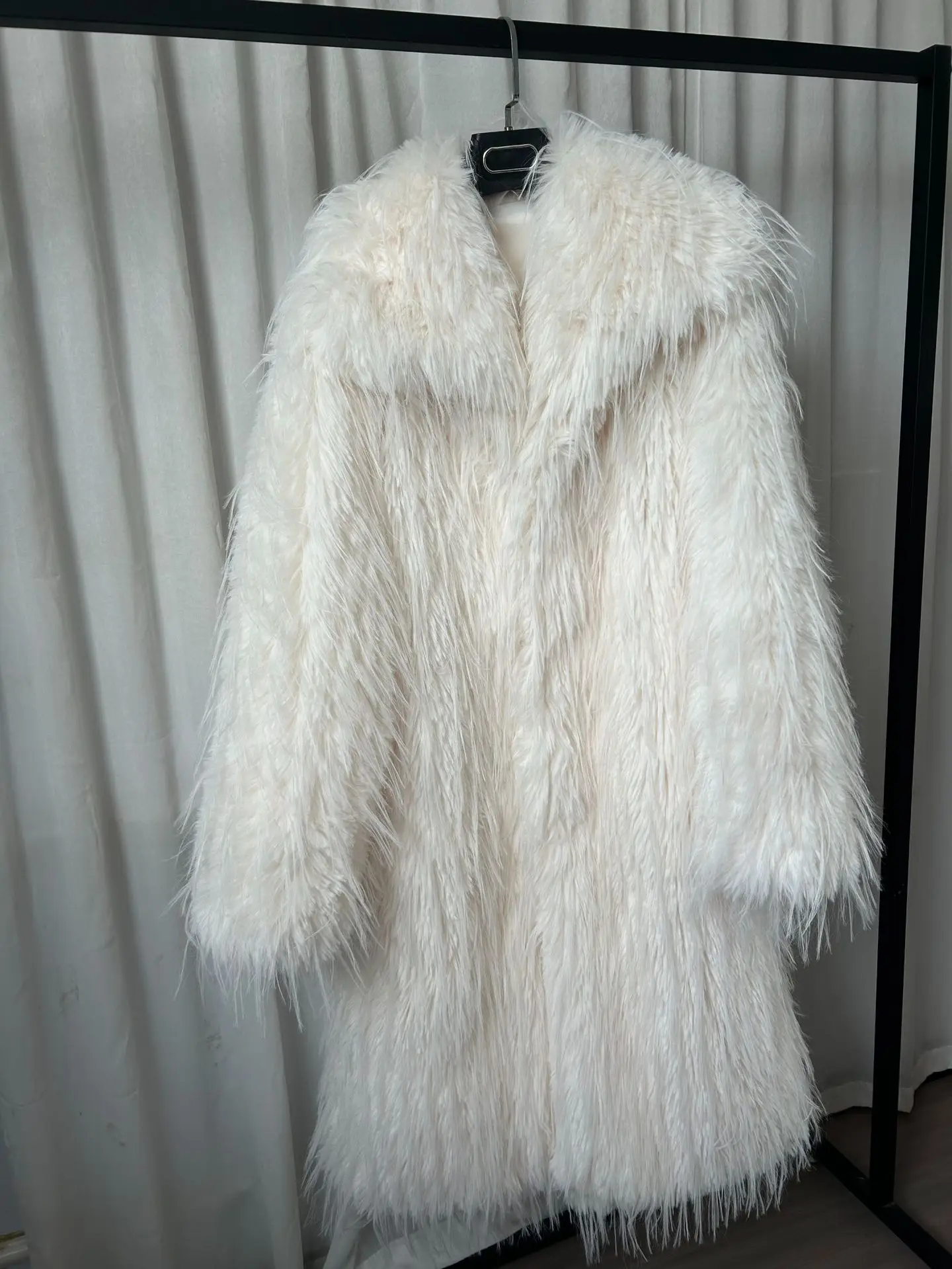 Faux Fur Women Long Coats Jackets Casual Coat Thick Warm Y2k Streetwear Jacket Elegant Work Outerwear Autumn Winter 2025