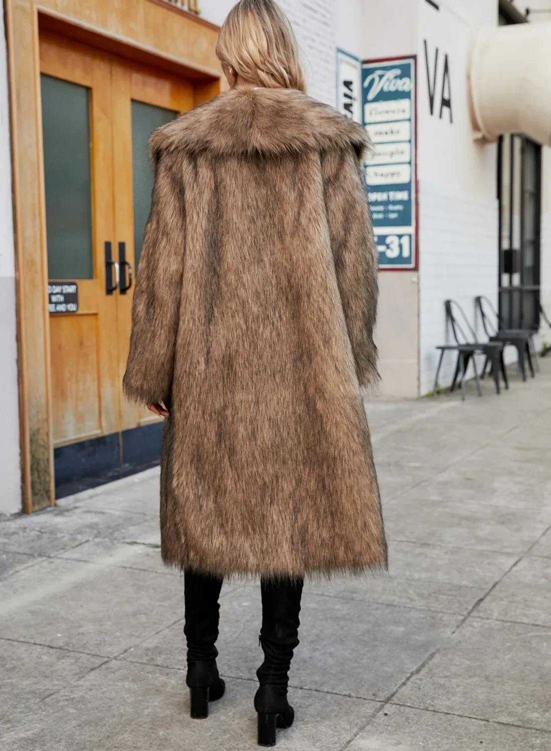 Women's Warm Faux Fox Fur Long Coat Winter Jackets Leisure Long Jacket Windbreaker Women Thick Fluffy Luxury Bontjas Outerwear