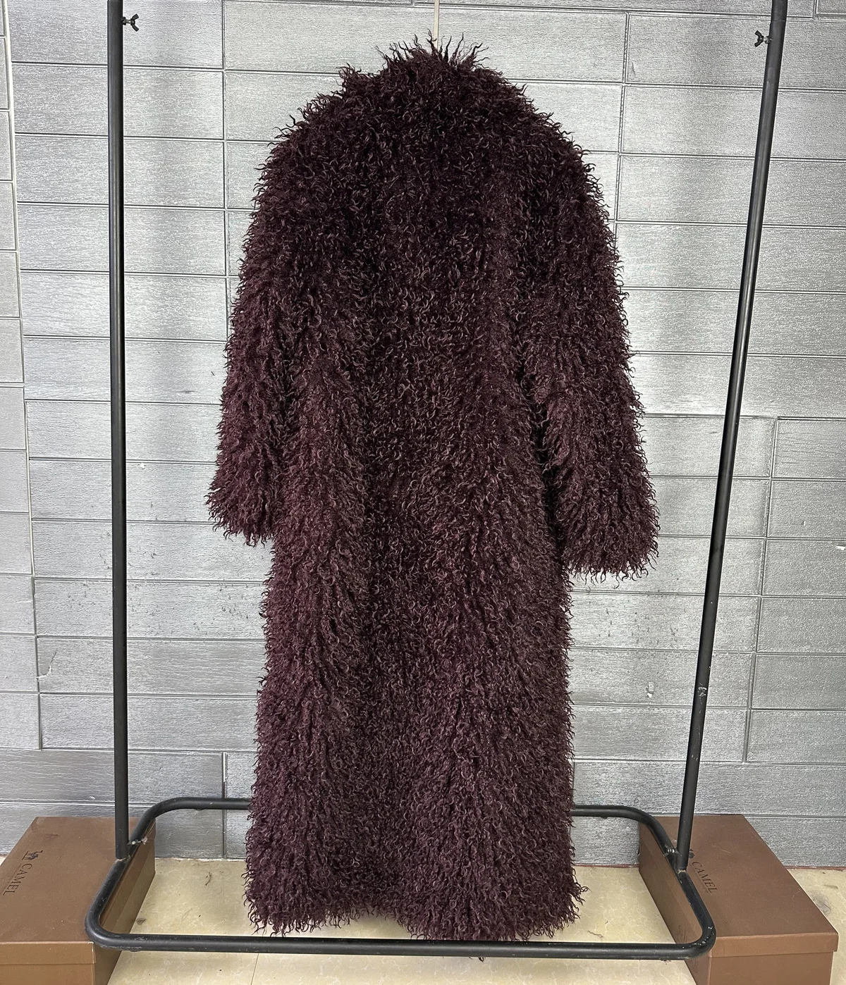 LANMREM Colorful Women's Furry Coat Rose Pink Faux Fur Coat Suit Collar Autumn Winter Thick Cardigan Long Overcoat Chic 2DB5859