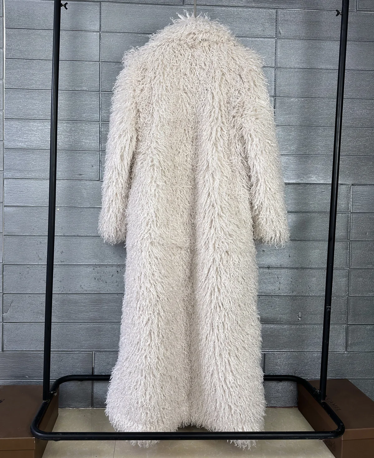 LANMREM Colorful Women's Furry Coat Rose Pink Faux Fur Coat Suit Collar Autumn Winter Thick Cardigan Long Overcoat Chic 2DB5859
