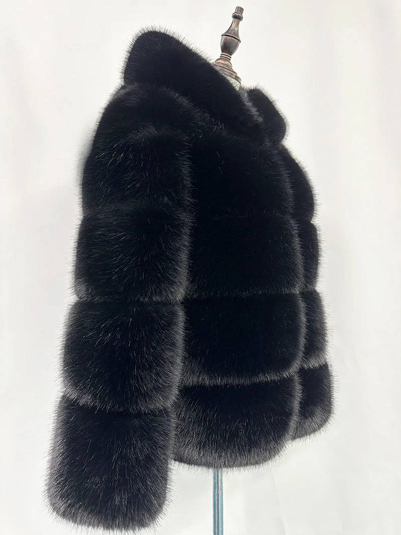 ZADORIN Winter Thick Warm Fluffy Faux Fur Coat Women Furry Hooded Long Sleeve Faux Fur Jacket Luxury Fur Coats Female Outerwears