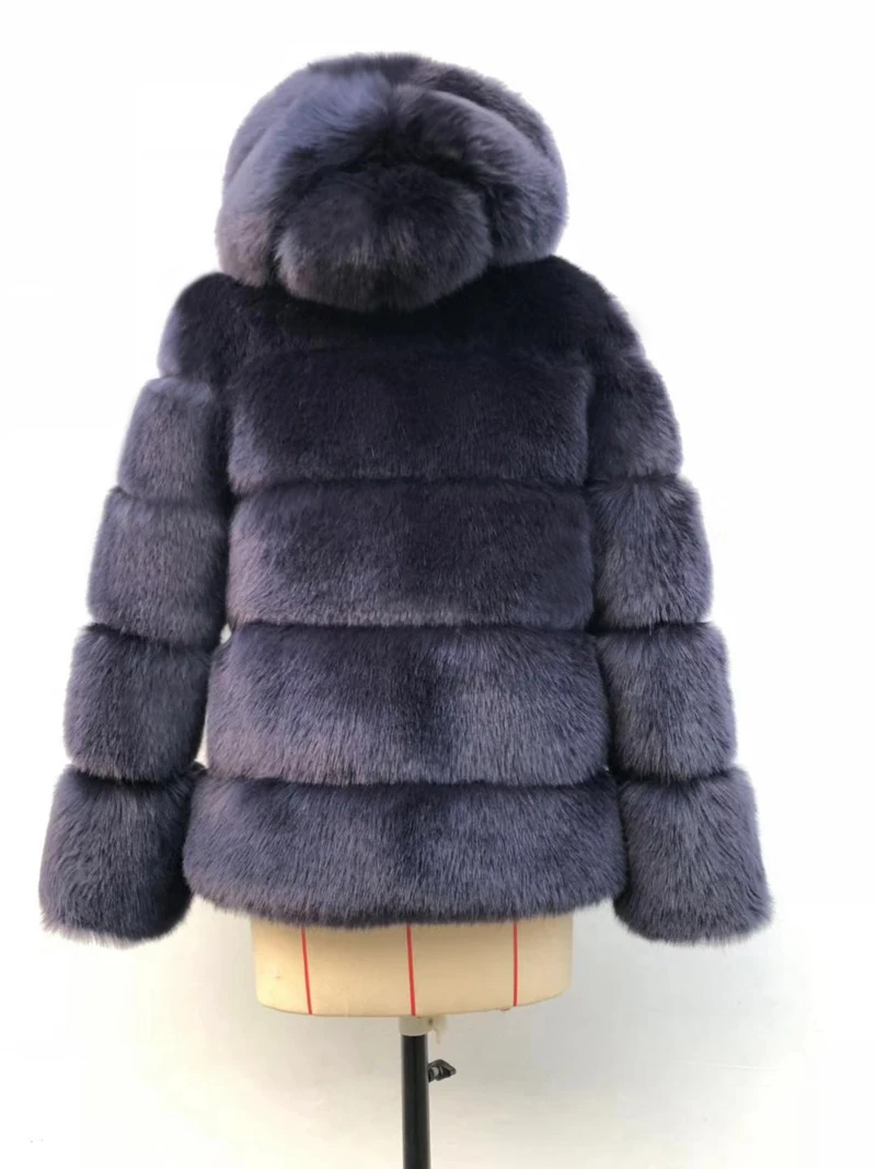 ZADORIN Winter Thick Warm Fluffy Faux Fur Coat Women Furry Hooded Long Sleeve Faux Fur Jacket Luxury Fur Coats Female Outerwears