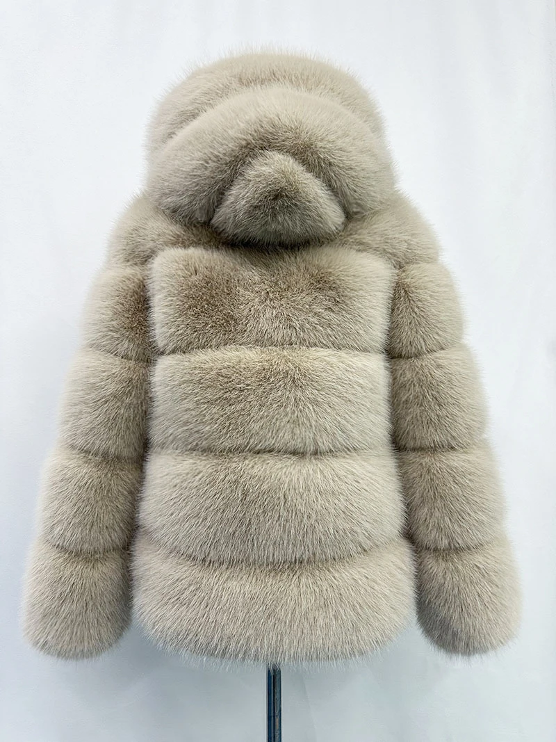 ZADORIN Winter Thick Warm Fluffy Faux Fur Coat Women Furry Hooded Long Sleeve Faux Fur Jacket Luxury Fur Coats Female Outerwears