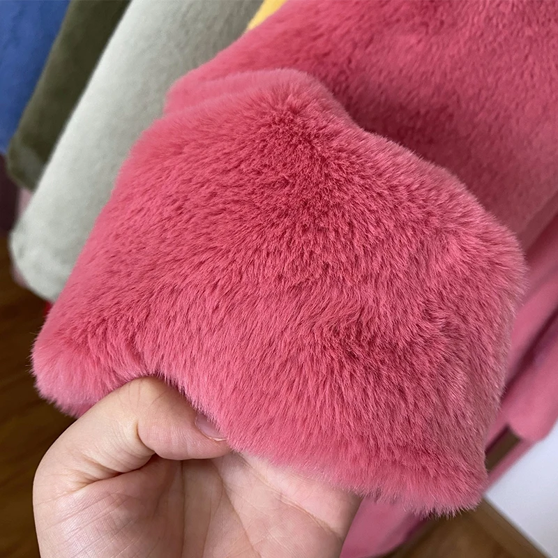 Luxury Winter Long Overcoats Women Oversized Lapel Belted Faux Rabbit Fur Coat Jacket Female Plus Size Outerwear Plush Fur Coats