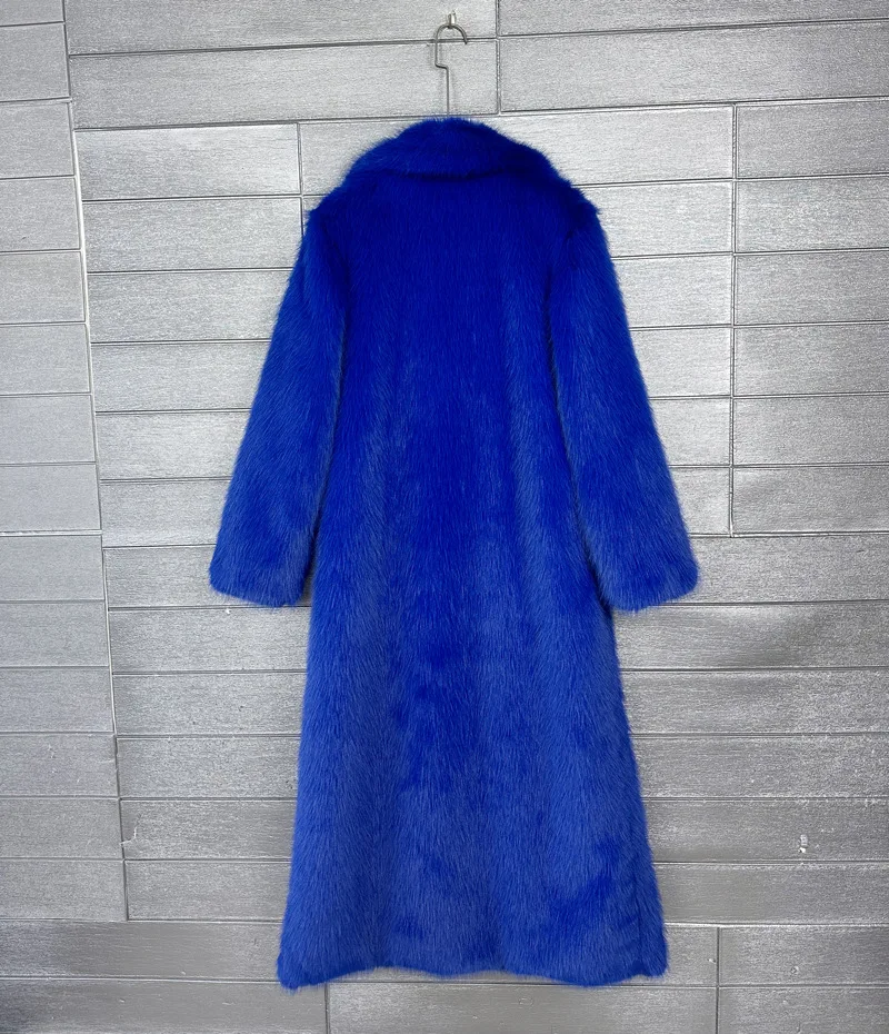 Overcoat Fur & Faux Fur 2026 New Fashion High Quality Women's Fur Coat Winter Season Style Lapel Thick Imitation Fur Women H320