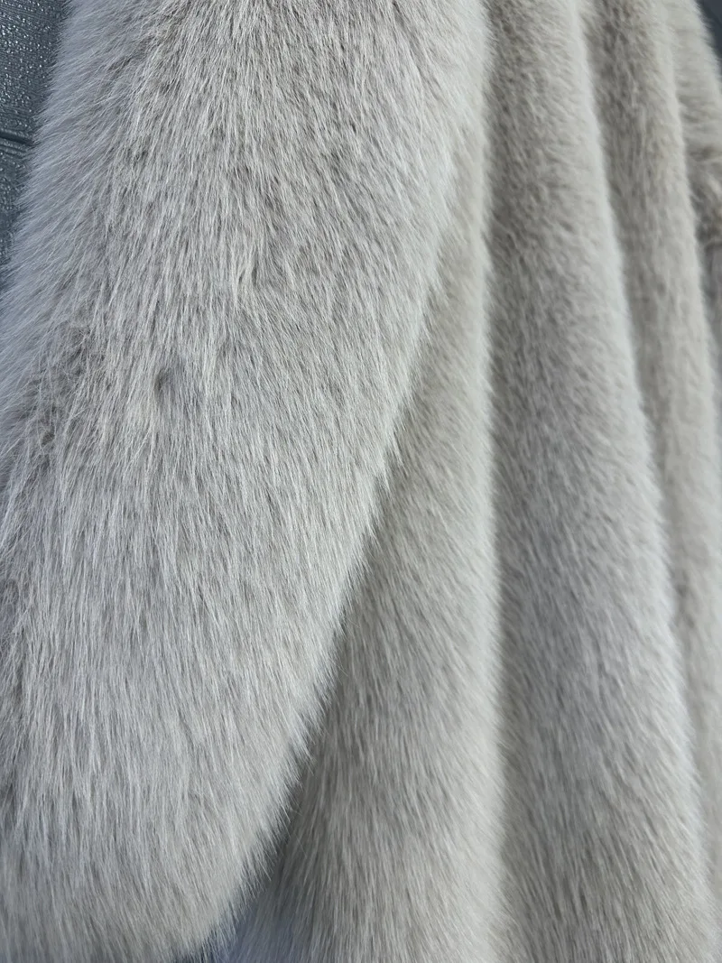 Overcoat Fur & Faux Fur 2026 New Fashion High Quality Women's Fur Coat Winter Season Style Lapel Thick Imitation Fur Women H320