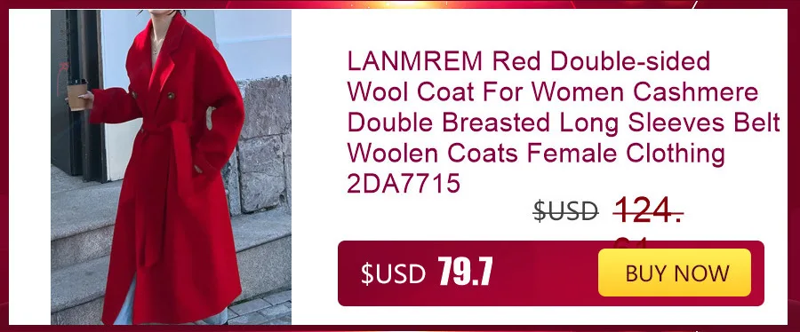 LANMREM Fashion Imitation Fur Coat Women's O-neck Long Sleeves Bright Color Elegant Coats Party Clothes Autumn Winter New 2Z2561