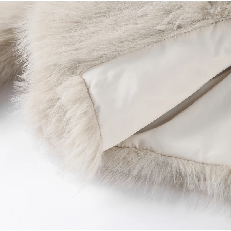 Elegant Luxury Thicken Brown Faux Fur Coats Women Loose Lapel Long Sleeve Furry Coats 2025 Winter Lady Warm Chic Outwear New