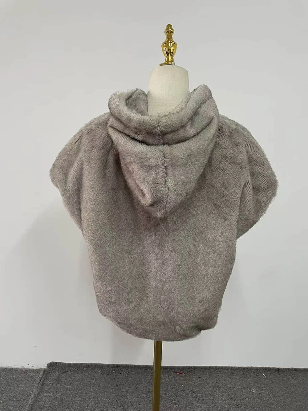 NiceMix Faux Fur Vest Women Hooded Zip Up Warm Winter Sleeveless Gilet Waistcoat Veste Жилетка Меховая Женская С Капюшоном 조끼