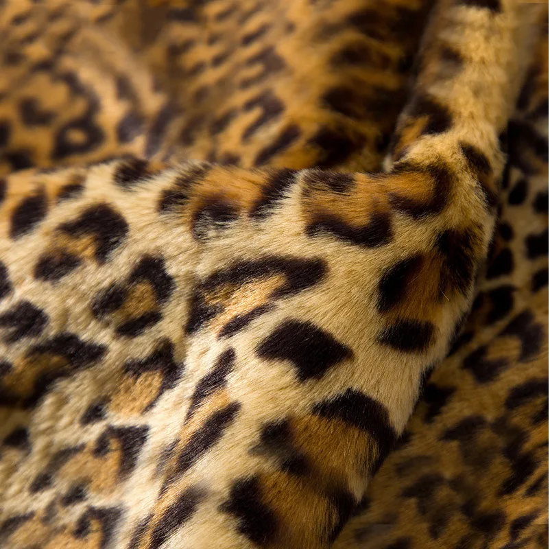 Women Furry Faux Fur Short Coats Jackets Men Leopard Coat Thick Warm Y2k Streetwear Jacket Work Elegant Outerwear Autumn Winter