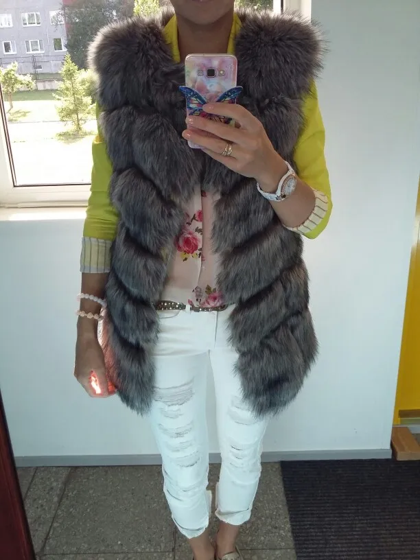 ZADORIN Hotsale Female Fur Waistcoat Winter Fluffy Faux Fur Vest Women O-Neck Spliced Sleeveless Long Faux Fur Coat Woman Vests