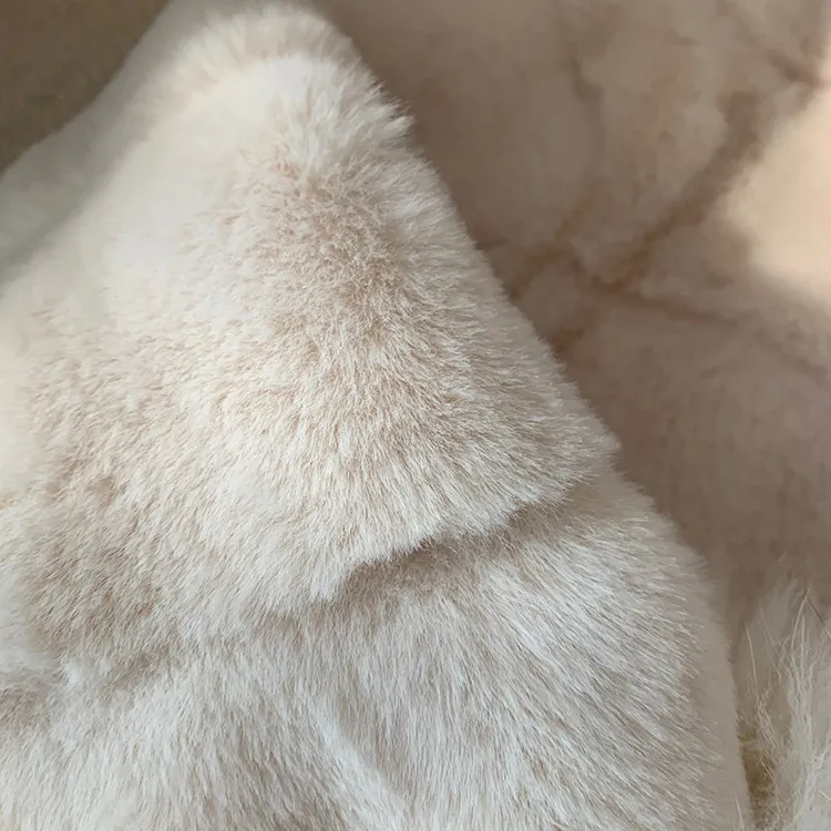 2026 Elegant Cropped Faux Fox Fur Coat for Women Autumn Winter Fashion Fluffy Cuff Warm Jacket Female Soft Cozy Plush Outerwear