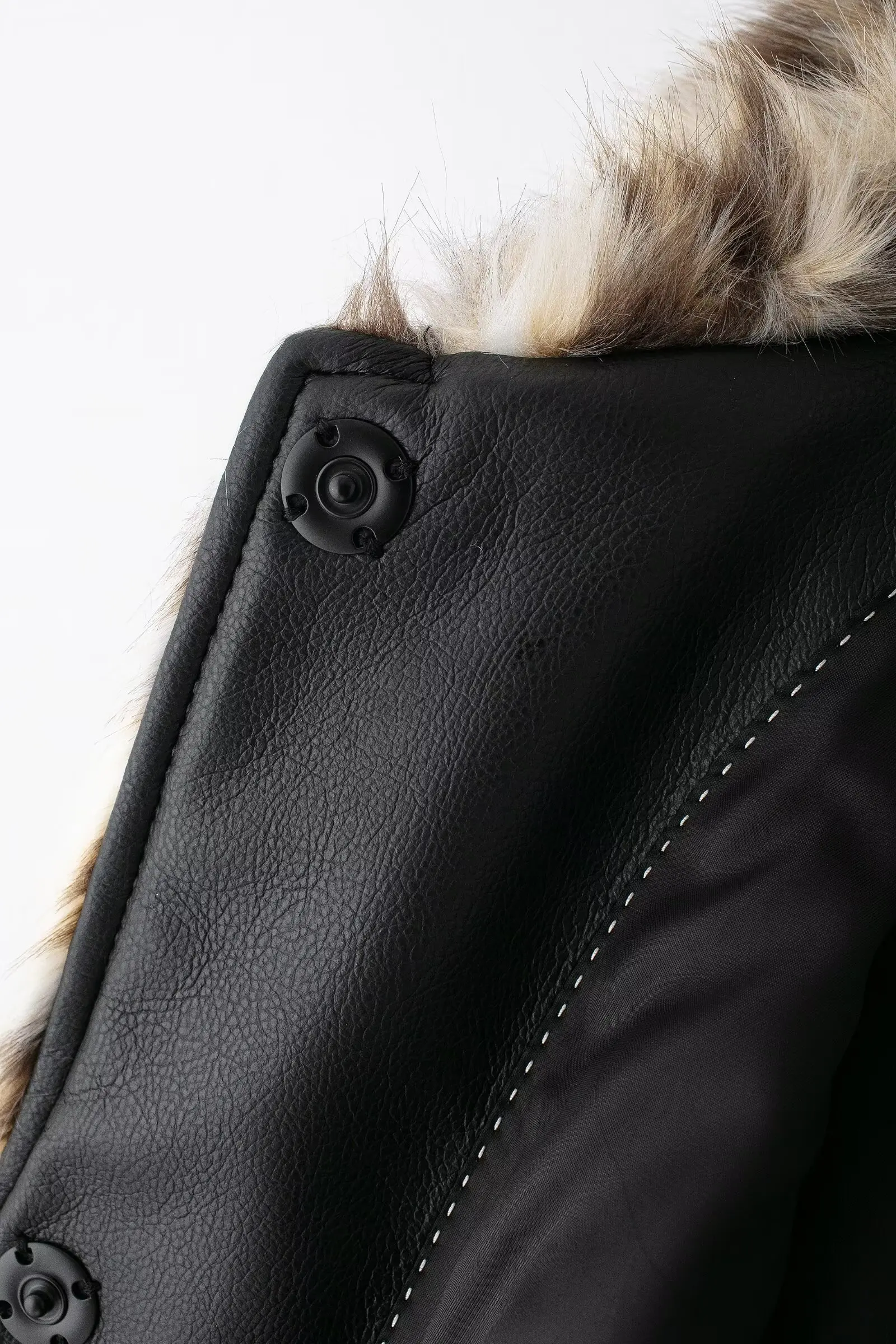 HH Woman Lapel Long Sleeves Side Pockets Casual Coat Women Winter Leopard Print Faux Fur Loose Slim Warm Coat Mujer