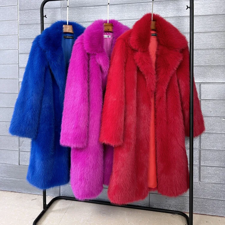 Fur & Faux Fur Coat Feminine Elegance 2026 New Winter Women's Fur Coat Fashion Temperament Lapel Solid Color Women Fur Coat H193