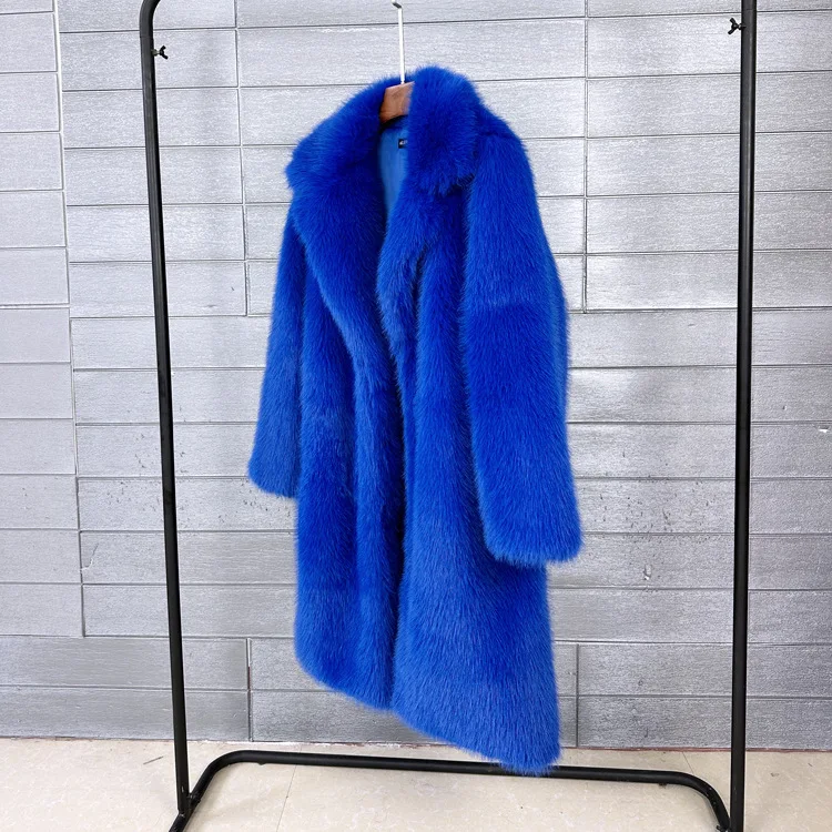 Fur & Faux Fur Coat Feminine Elegance 2026 New Winter Women's Fur Coat Fashion Temperament Lapel Solid Color Women Fur Coat H193