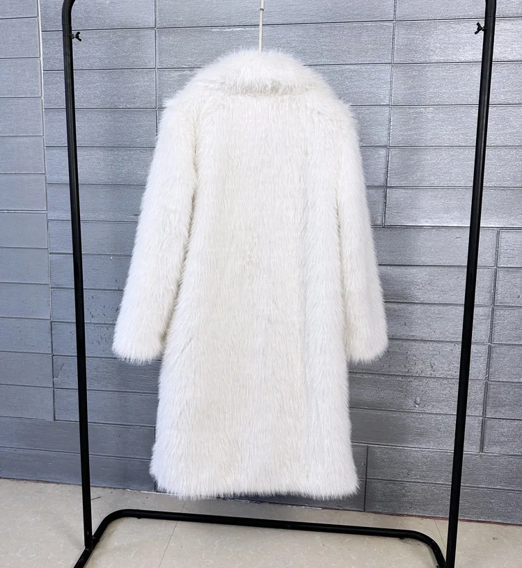 Fur & Faux Fur Coat Feminine Elegance 2026 New Winter Women's Fur Coat Fashion Temperament Lapel Solid Color Women Fur Coat H193