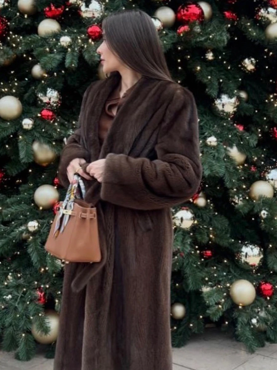 Women Winter Long Fluffy Faux Fur Coat 2026 Warm Camel Black Maxi Jacket Luxury Open Front Soft Plush Overcoat Chic