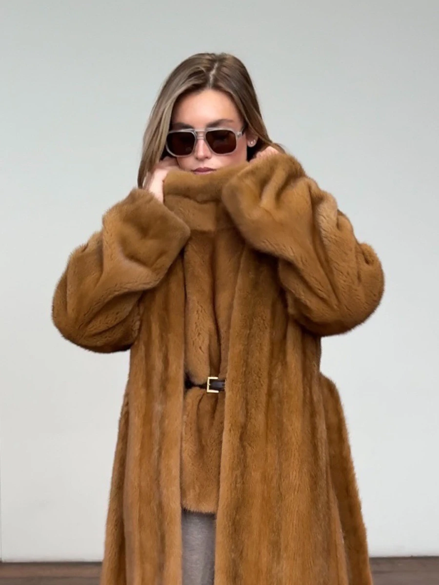 Women Winter Long Fluffy Faux Fur Coat 2026 Warm Camel Black Maxi Jacket Luxury Open Front Soft Plush Overcoat Chic