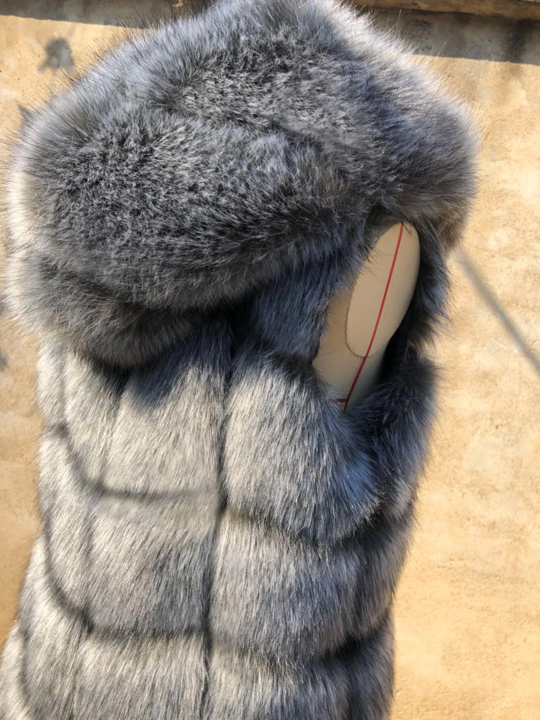 ZADORIN New Fashion Woman Sleeveless Faux Fur Coat Hooded Winter Fluffy Warm Faux Fur Vest Woman Faux Fur Coats and Jackets Tops