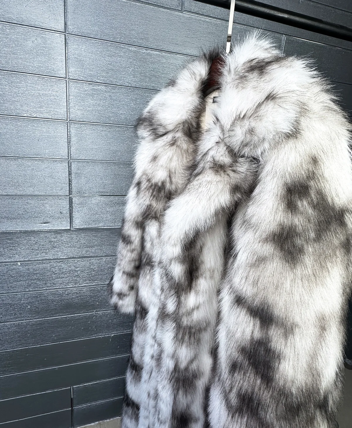 ZADORIN New 130cm Long Fluffy Faux Fox Fur Coat Woman Elegant Lapel Thick Warm Faux Fur Jacket Woman Winter Fur Coats Outerwears