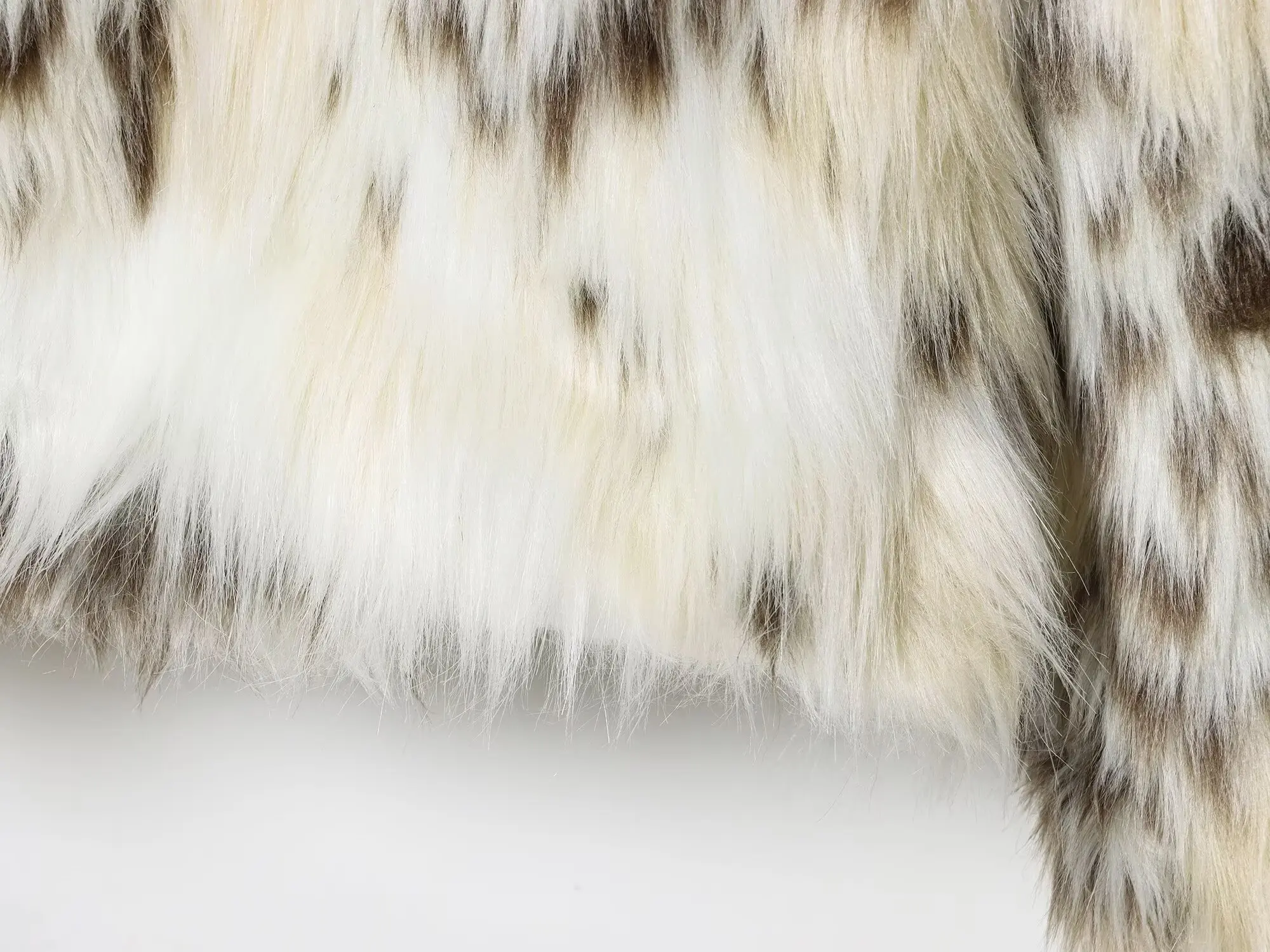 KONDALA Casual Leopard Faux Fur Jackets Women Long Sleeve Buttons Loose Jackets Fashion 2025 Autumn Winter Thick Warm Outwears