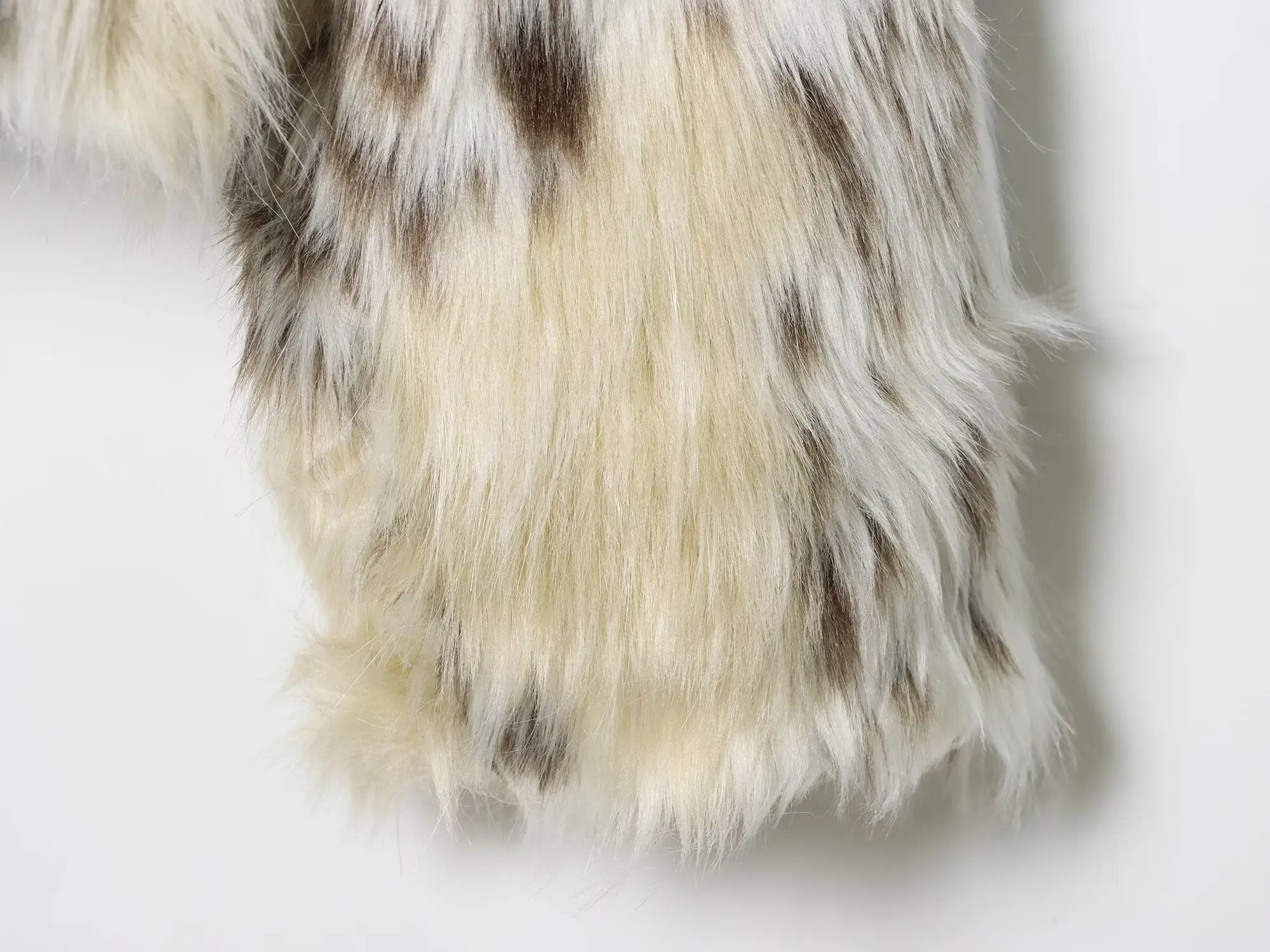 KONDALA Casual Leopard Faux Fur Jackets Women Long Sleeve Buttons Loose Jackets Fashion 2025 Autumn Winter Thick Warm Outwears