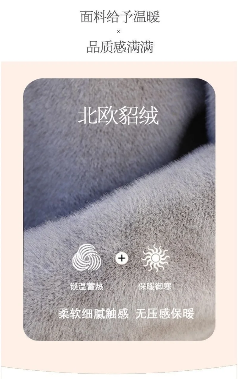 2026 New Fashion Mom Style Mink Fur Outwear Integrated Short Fur Thickened Stand Up Collar Jacket Imitate Fur Coat Female BROWN