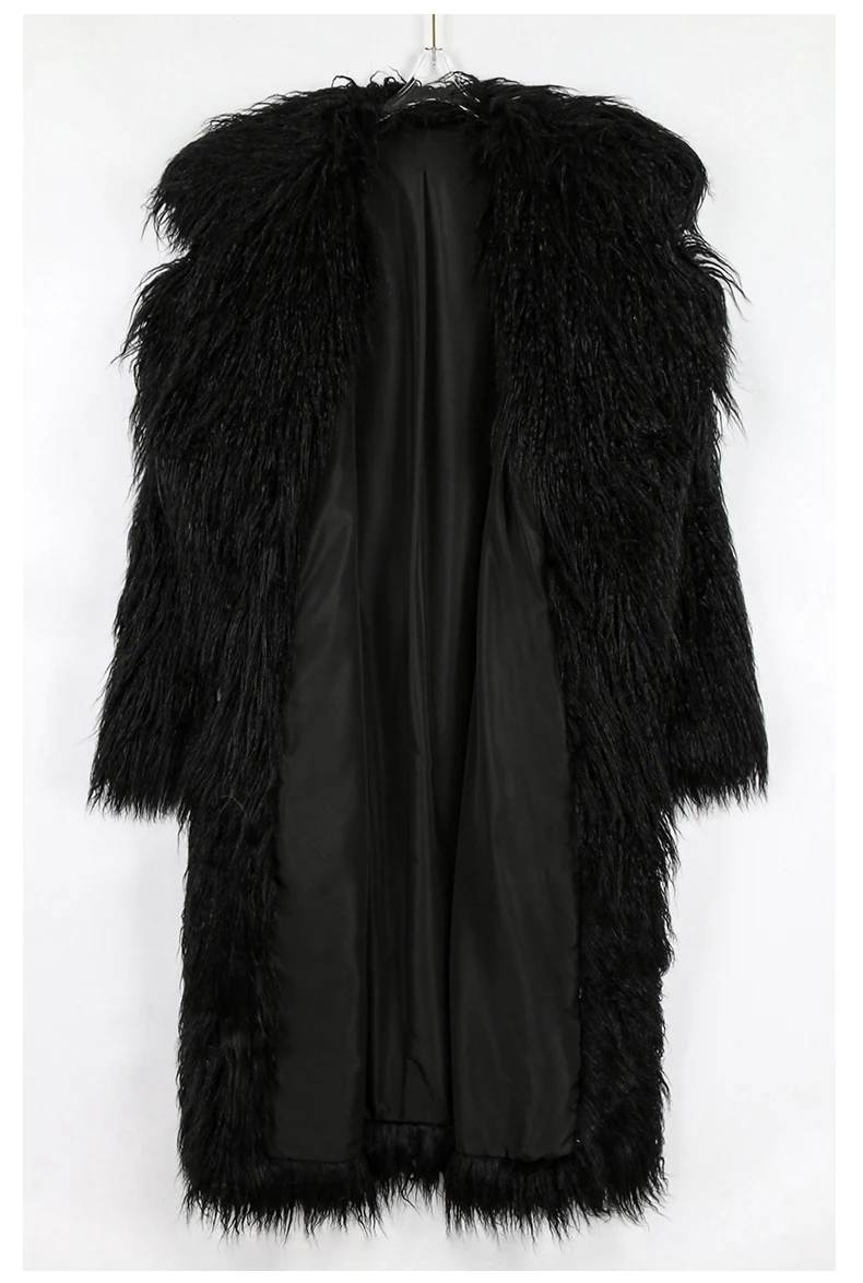 Mauroicardi Winter Thick Warm Shaggy Hairy Fluffy Colored Bright Pink Long Faux Fur Coat Women Loose Luxury Furry Overcoat 2025