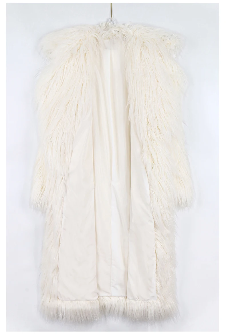 Mauroicardi Winter Thick Warm Shaggy Hairy Fluffy Colored Bright Pink Long Faux Fur Coat Women Loose Luxury Furry Overcoat 2025