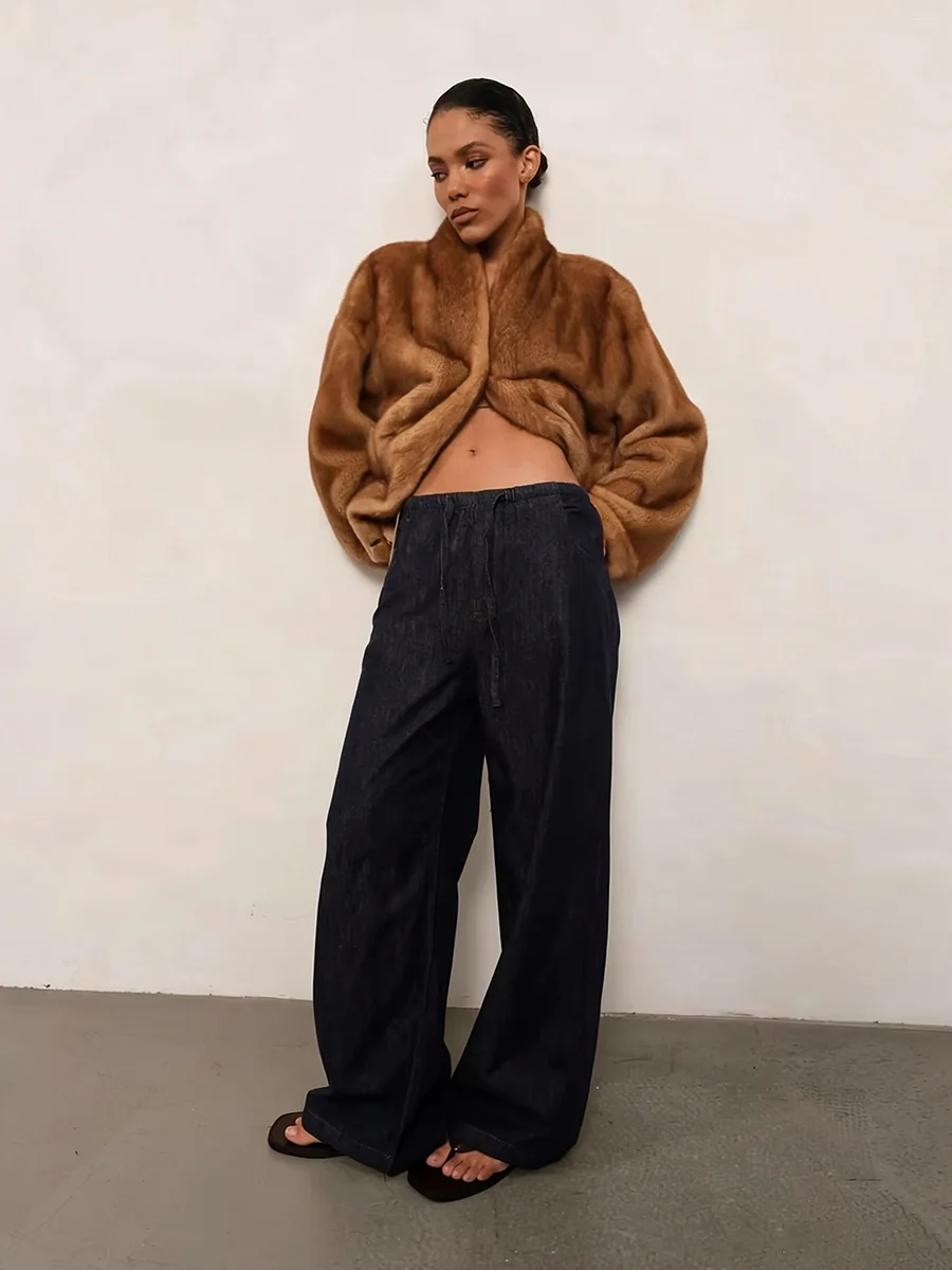 Women's Caramel Brown Faux Fur Coat Open Front Shawl Collar Oversized Winter Warm Elegant Luxe Chic Outerwear