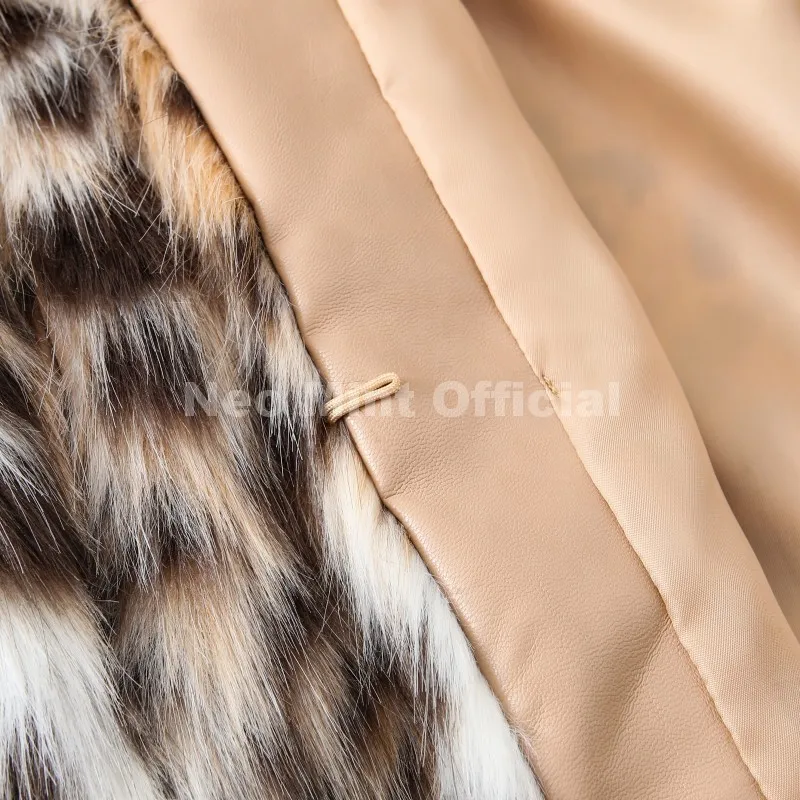 Neo Mint Vintage Stylish Loepard Faux Fur Coat Women 2025 Winter Chic Iconic Ins Blogger Brand Fashion Fox Fur Jacket Streetwear