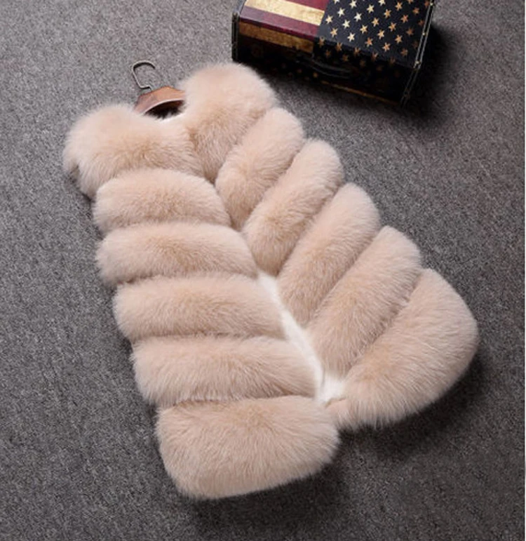ZARORIN Faux Fur Vest Fashion Faux Fur Coats Women Sleeveless Long fur Jacket Gilet Fourrure manteau femme faux fur vests S-4XL