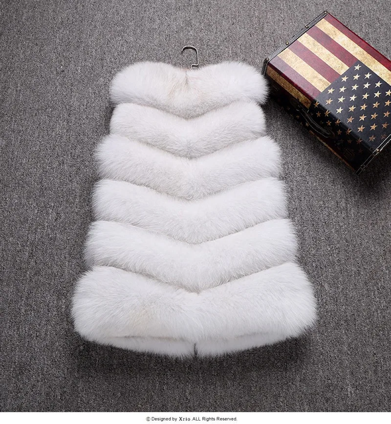ZARORIN Faux Fur Vest Fashion Faux Fur Coats Women Sleeveless Long fur Jacket Gilet Fourrure manteau femme faux fur vests S-4XL