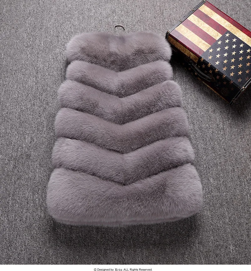 ZARORIN Faux Fur Vest Fashion Faux Fur Coats Women Sleeveless Long fur Jacket Gilet Fourrure manteau femme faux fur vests S-4XL