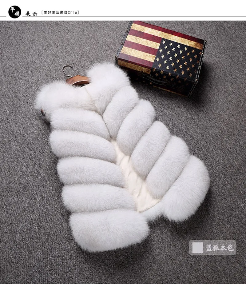 ZARORIN Faux Fur Vest Fashion Faux Fur Coats Women Sleeveless Long fur Jacket Gilet Fourrure manteau femme faux fur vests S-4XL
