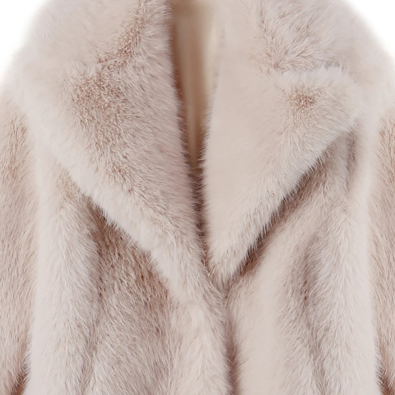 Lapels Faux Fur Coat Women 2024 Winter Brand Designer Fluffy Fox Fur Jacket Luxury Furry Overcoats Girl Stylish Long Outerwear