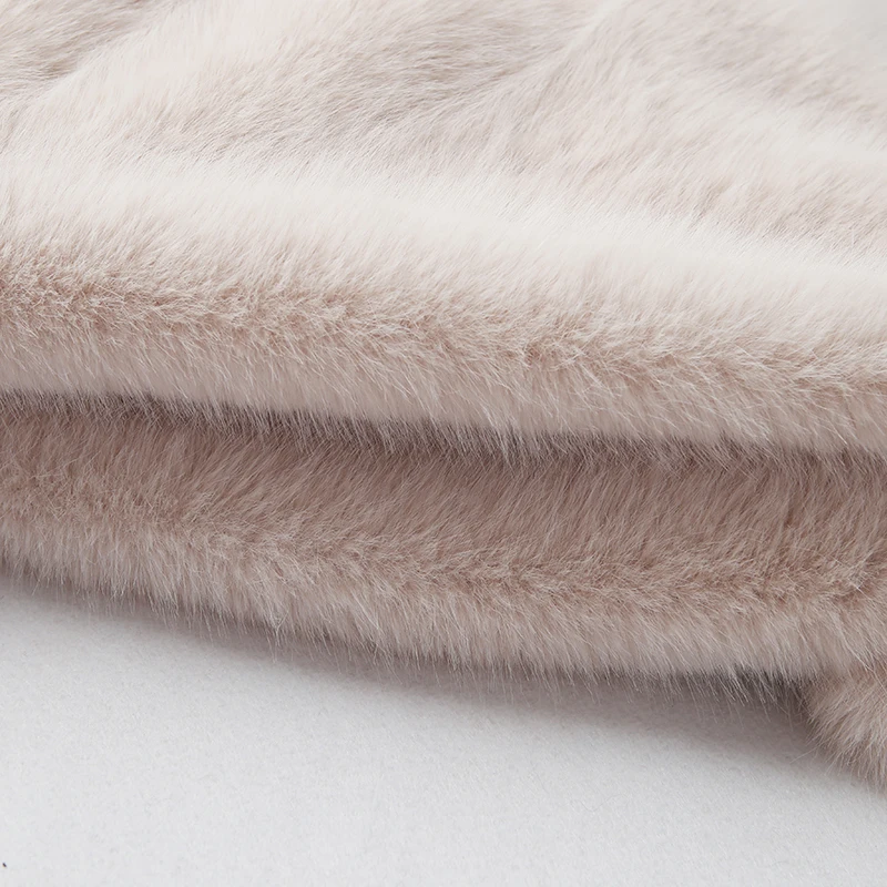 Lapels Faux Fur Coat Women 2024 Winter Brand Designer Fluffy Fox Fur Jacket Luxury Furry Overcoats Girl Stylish Long Outerwear