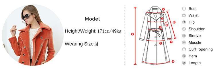 Nerazzurri Spring Long Trench Coat for Women Fashion Autumn Double Breasted Casual Slim British Style Orange Faux Fur Overcoat