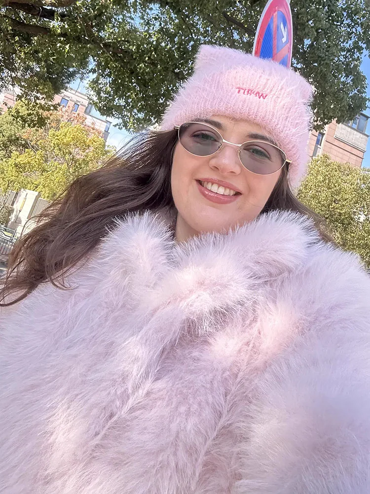 ZADORIN 130cm Super Long Fluffy Faux Fur Coat Woman Jacket Winter Lapel Thicken White Faux Fur Coats Jacket for Women Outerwears