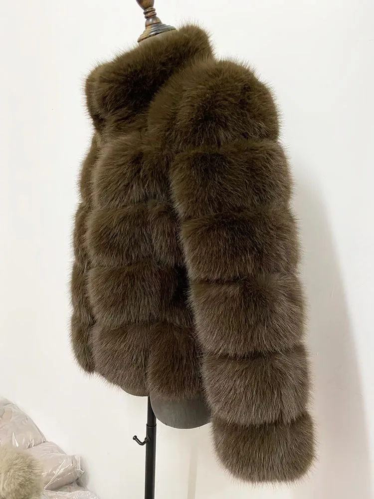 ZADORIN Winter Fur Coats Women Stand Collar Splicing Long Sleeve Fluffy Faux Fur Coat Luxury Thick Warm Fur Jacket Chic Overcoat
