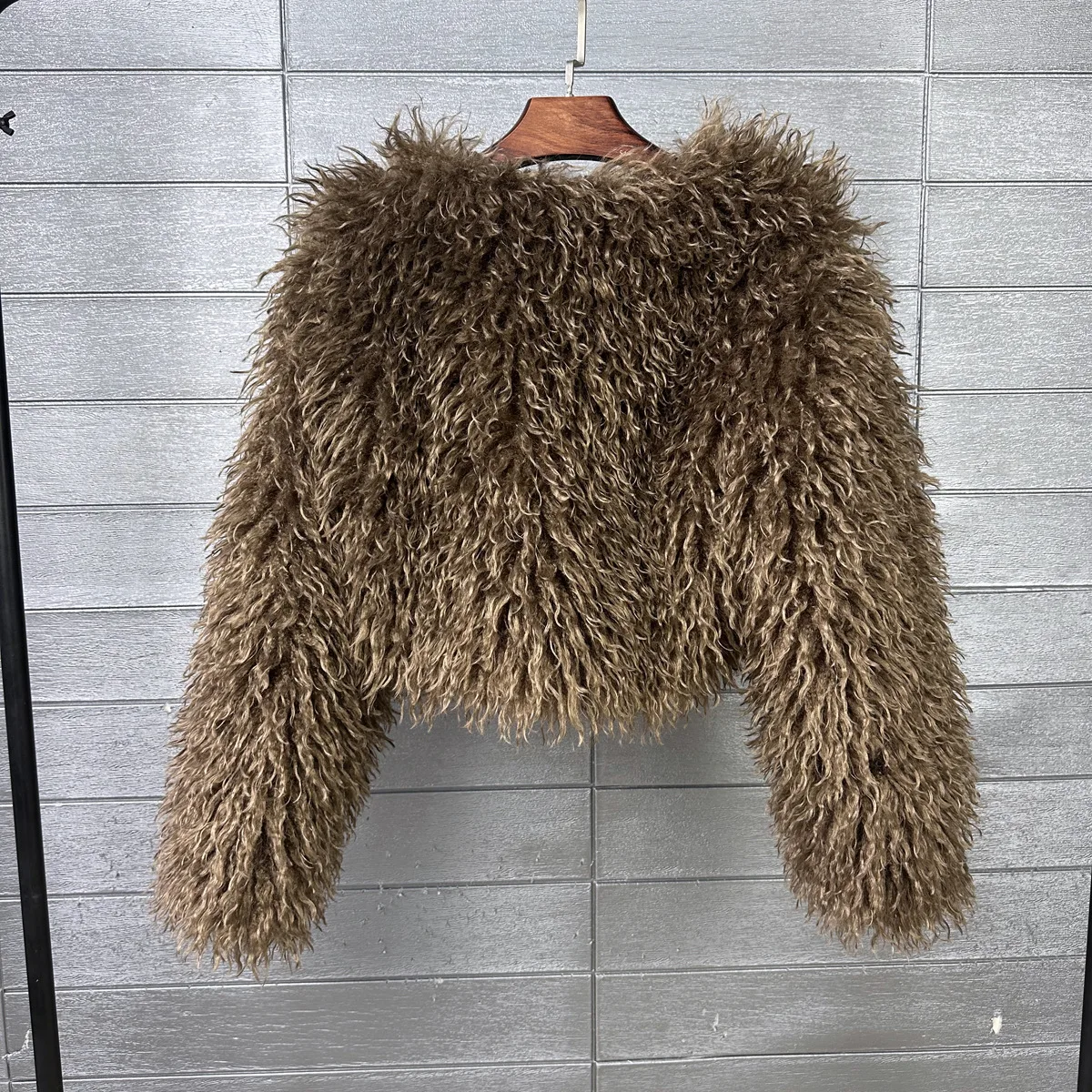 Women Short Coats Faux Fur Jackets Casual Loose Coat Thick Warm Y2k Streetwear Jacket Elegant Work Outerwear Autumn Winter
