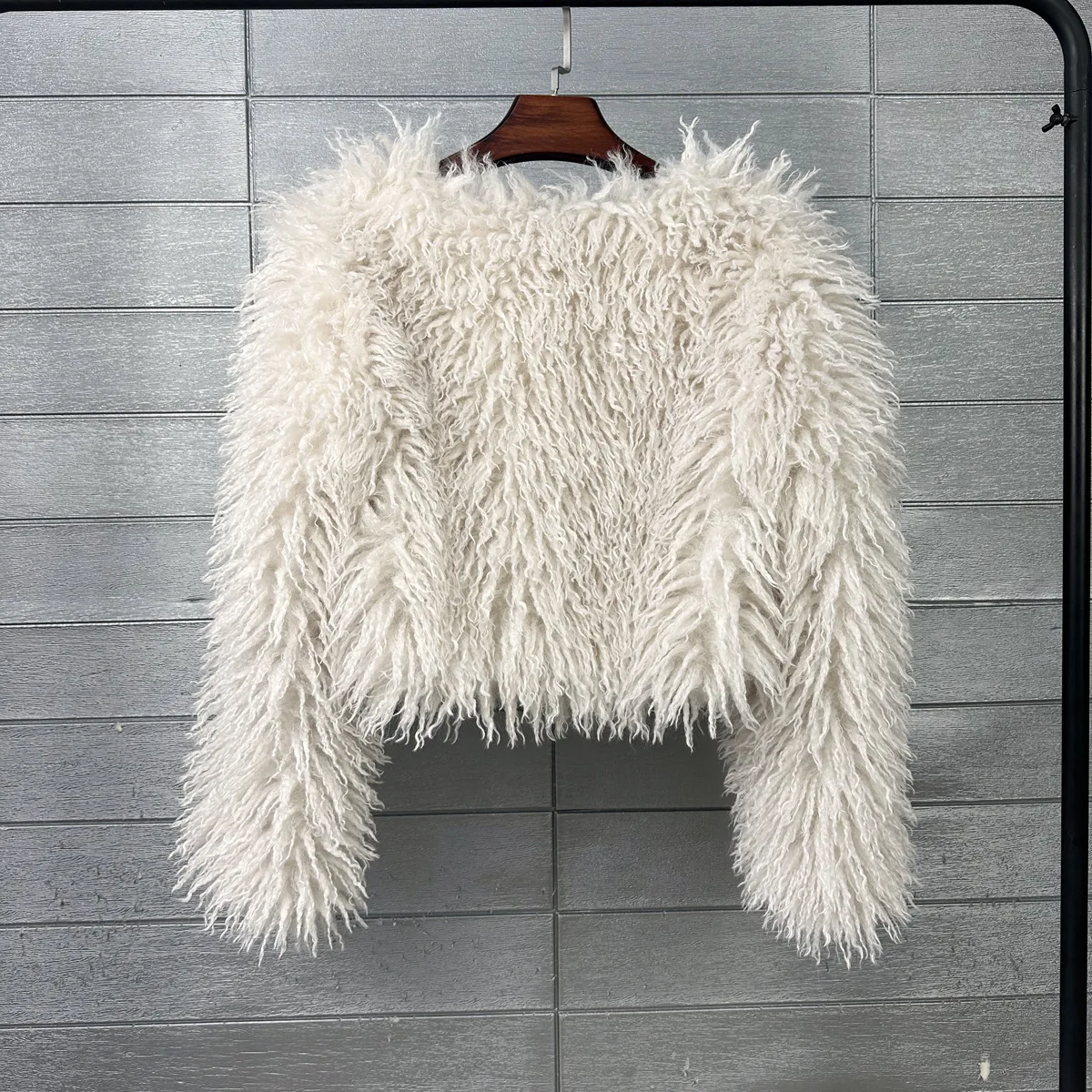 Women Short Coats Faux Fur Jackets Casual Loose Coat Thick Warm Y2k Streetwear Jacket Elegant Work Outerwear Autumn Winter