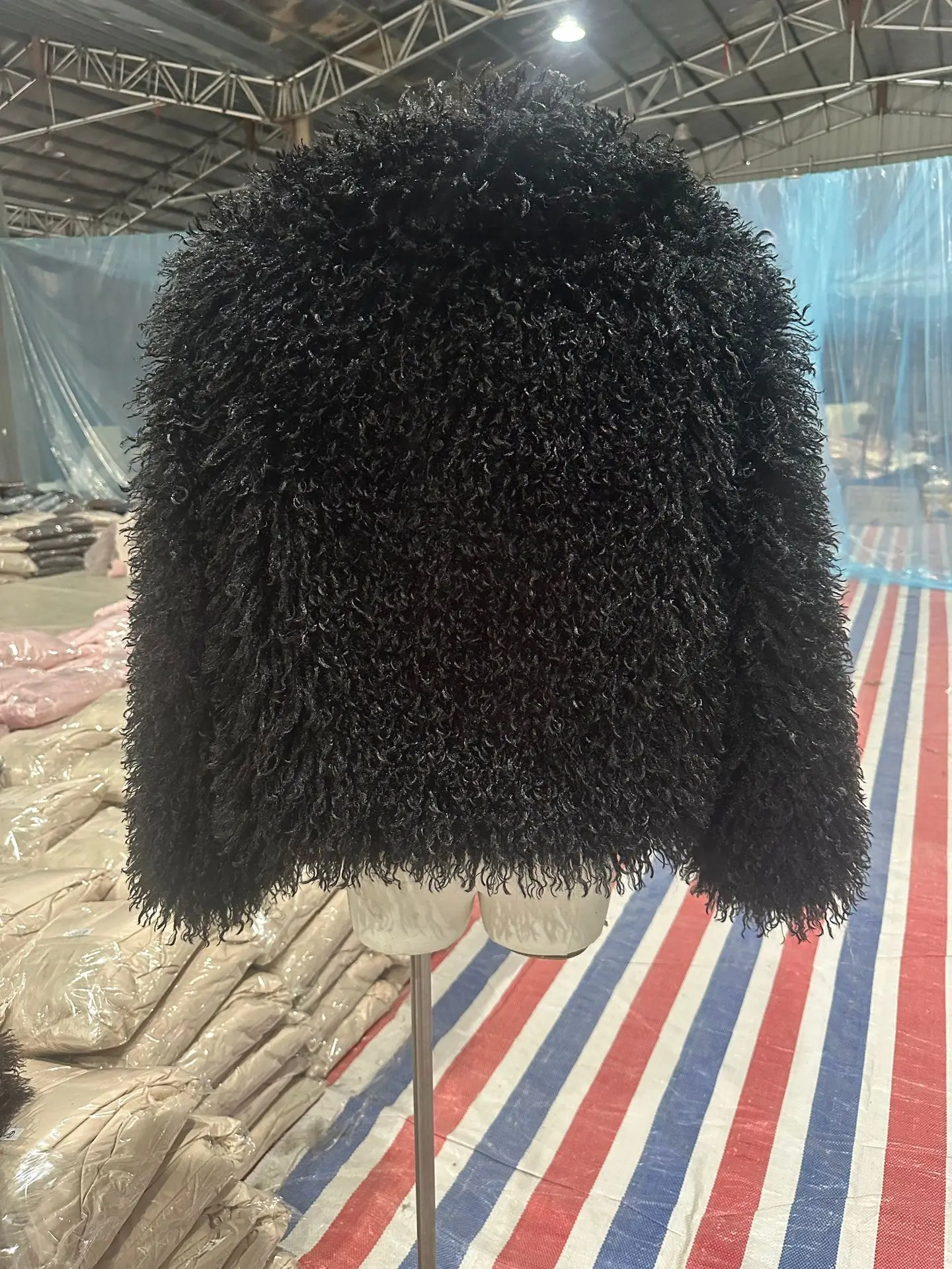 DEAT Fashion Apricot Faux Fur Coat For Women Short Style Imitation Mongolia Sheep Fur Street Cardigan Jacket Winter New 7A1595