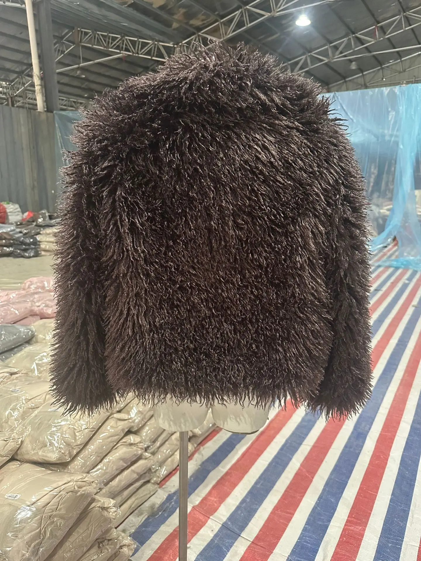 DEAT Fashion Apricot Faux Fur Coat For Women Short Style Imitation Mongolia Sheep Fur Street Cardigan Jacket Winter New 7A1595