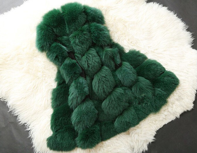 ZADORIN Fashion Female Fur Waistcoat Winter Warm Faux Fox Fur Vest Women High-Grade Cappa Fashion O-Neck Long Fur Coat Cardigan