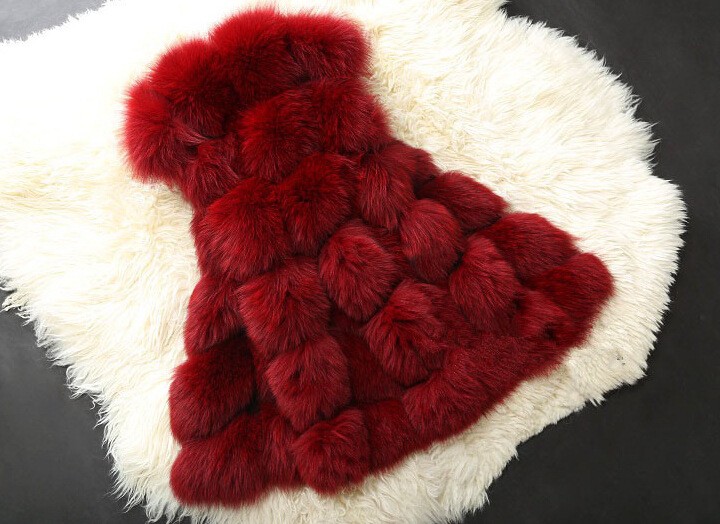 ZADORIN Fashion Female Fur Waistcoat Winter Warm Faux Fox Fur Vest Women High-Grade Cappa Fashion O-Neck Long Fur Coat Cardigan