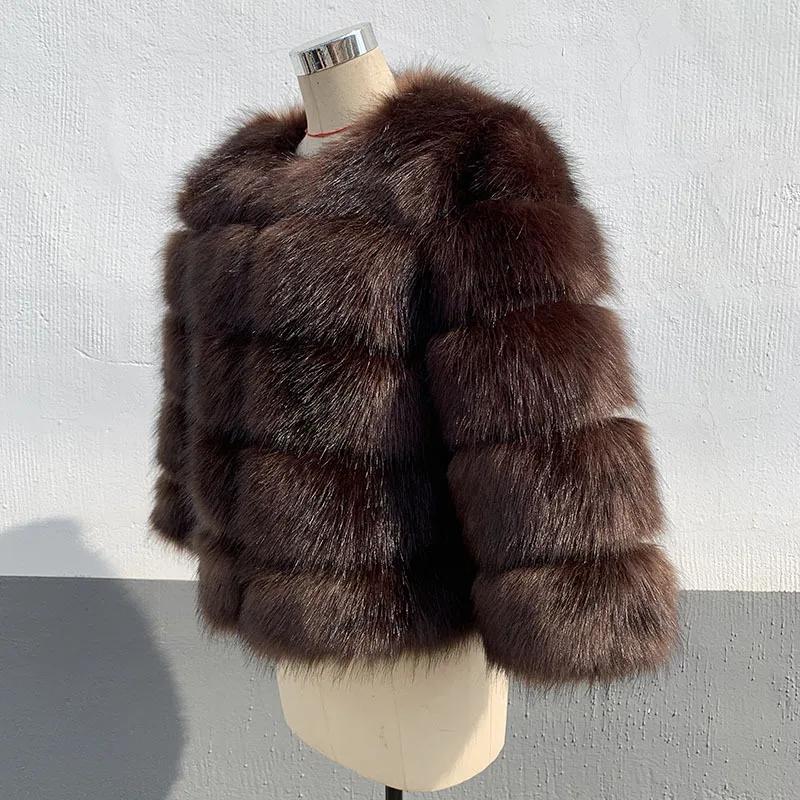 Women Faux Fur Zipper Coats Short Coat Jackets Elegant Jacket Furry Outerwear Party Solid Thick Warm Y2k Coats Streetwear