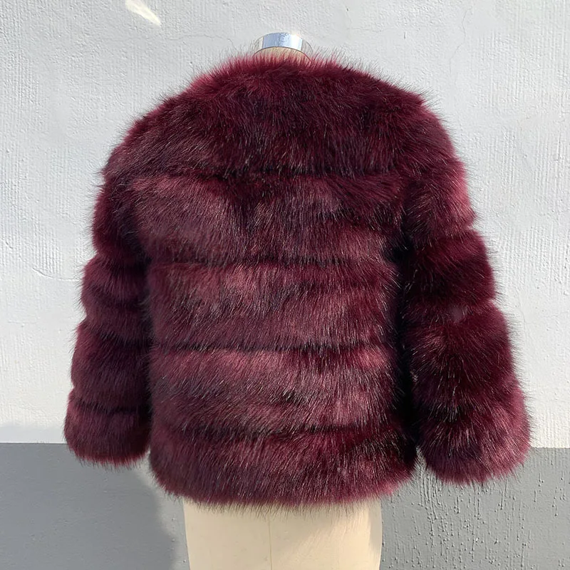 Women Faux Fur Zipper Coats Short Coat Jackets Elegant Jacket Furry Outerwear Party Solid Thick Warm Y2k Coats Streetwear