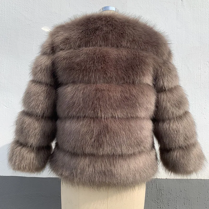 Women Faux Fur Zipper Coats Short Coat Jackets Elegant Jacket Furry Outerwear Party Solid Thick Warm Y2k Coats Streetwear