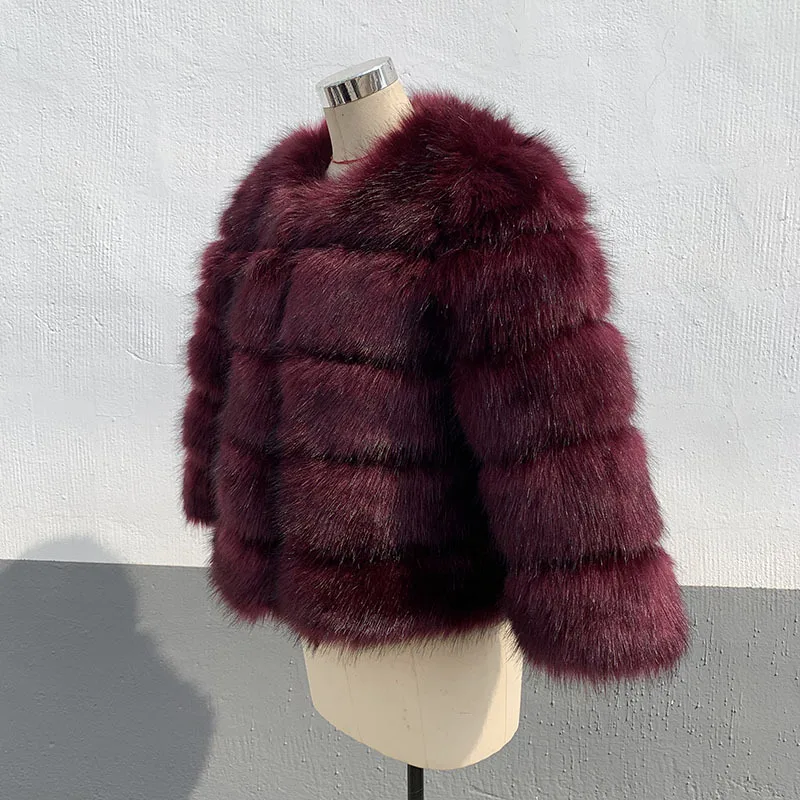 Women Faux Fur Zipper Coats Short Coat Jackets Elegant Jacket Furry Outerwear Party Solid Thick Warm Y2k Coats Streetwear